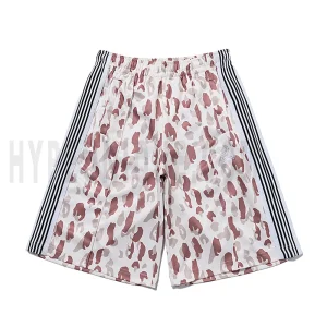 Needles Leopard-Print White Shorts