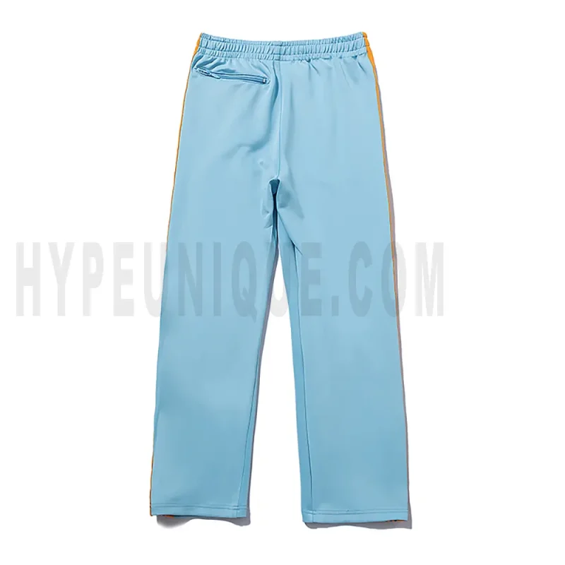 The back of the blue pants