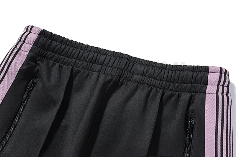 Back detail view of the black pants