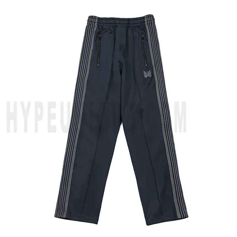 Needles Quality Embroidered Track Pants Classic Stripe Trousers.