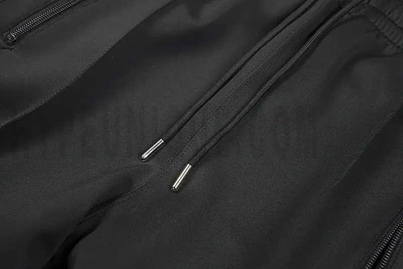 Black drawstring design.
