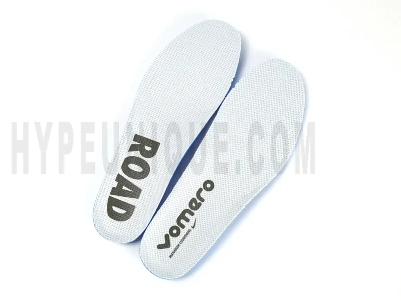 The white insole of the Nike Vomero 18 'Dusty Olive' Road Running Shoes