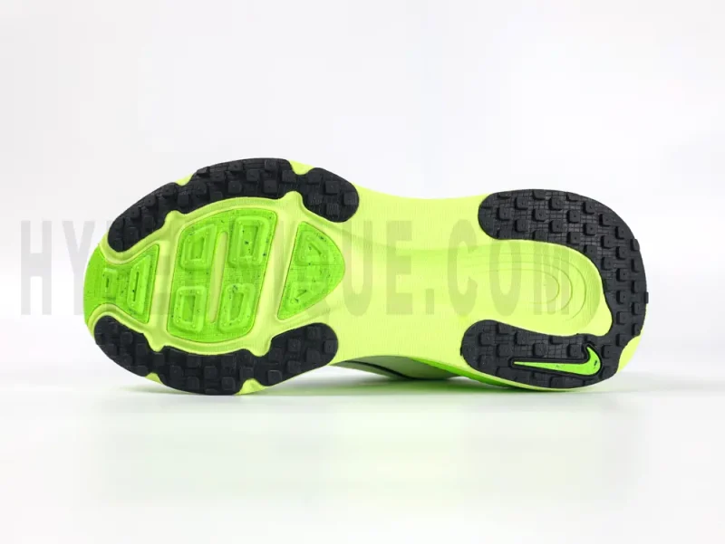 The green and black outsole.