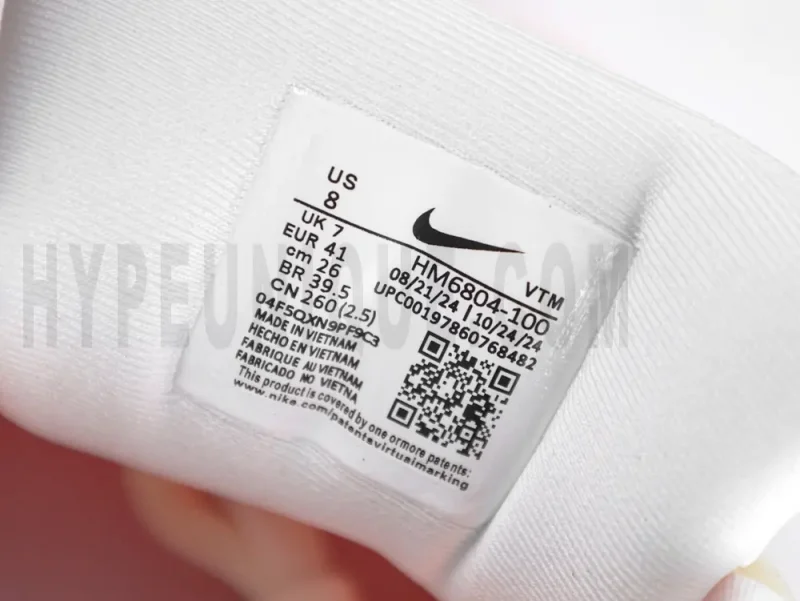 White tongue with logo.