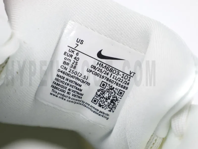White tongue with logo.
