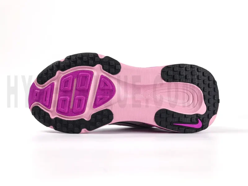 The pink and black outsole.
