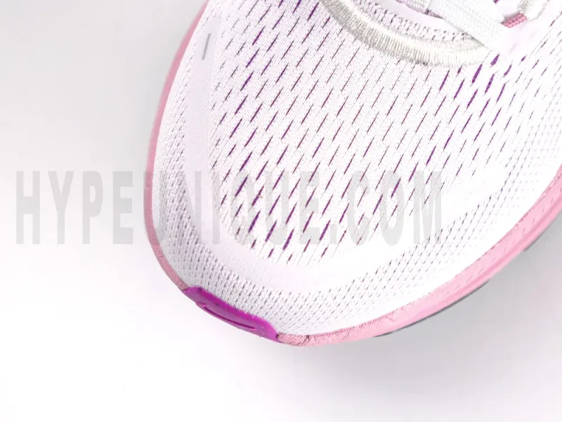Pink toe cap