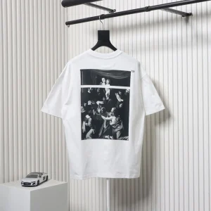 Off-White Back Religious Print T-Shirt