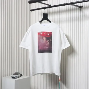 Off-White Blurred Oil Painting Arrow Print T-Shirt
