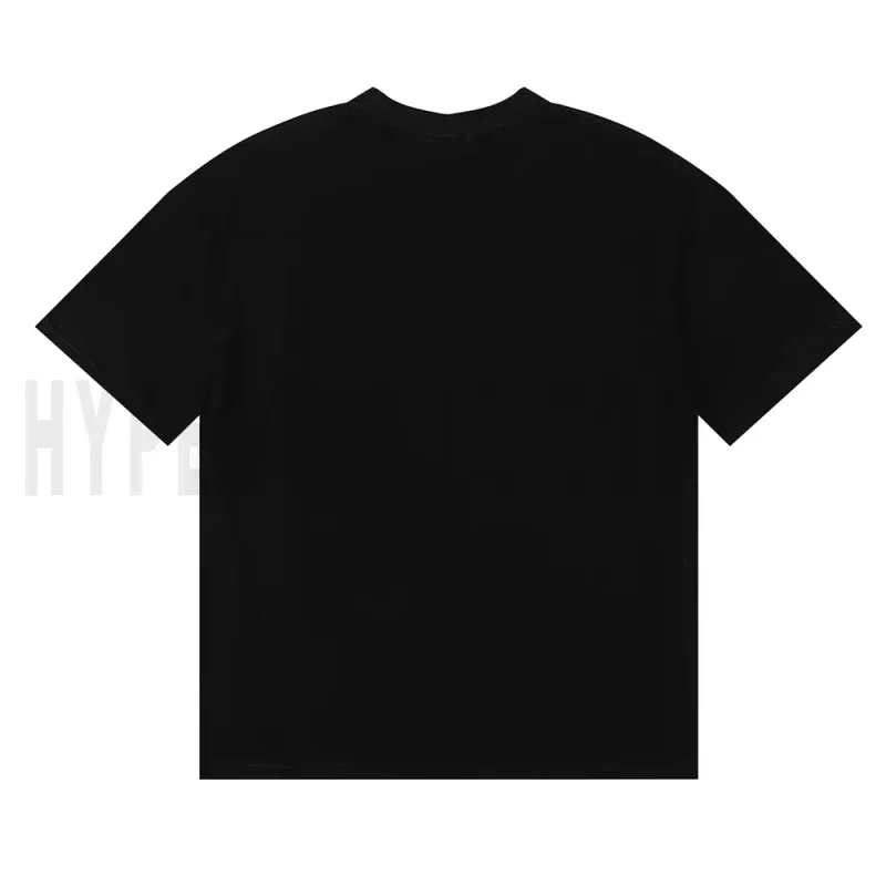 The back of the black clothes