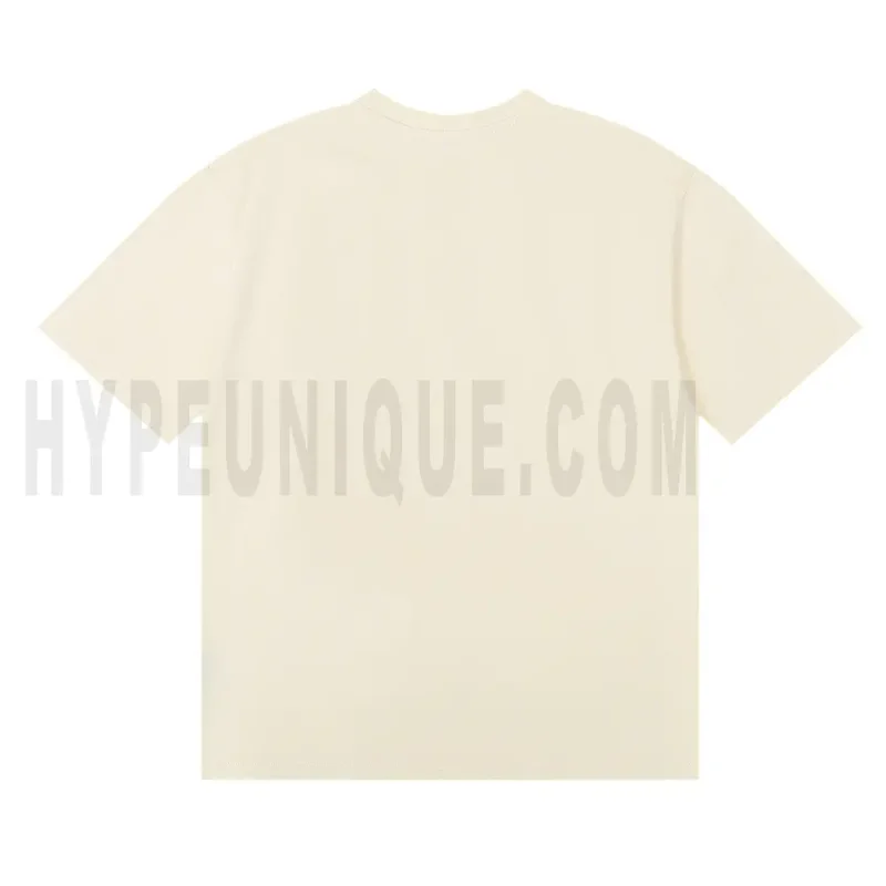 The back of the beige clothes