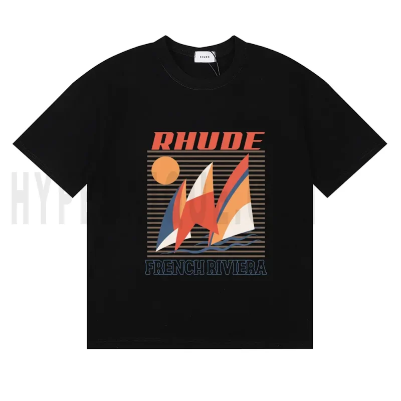 the front of the black clothes