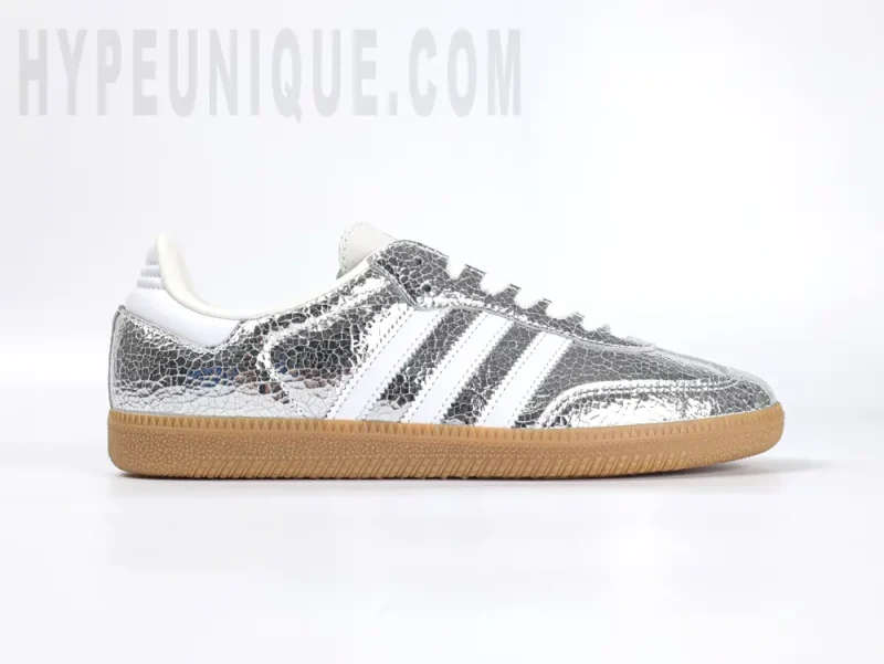 Samba OG Silver Metallic Cracked Leather (Women's) - Image 2