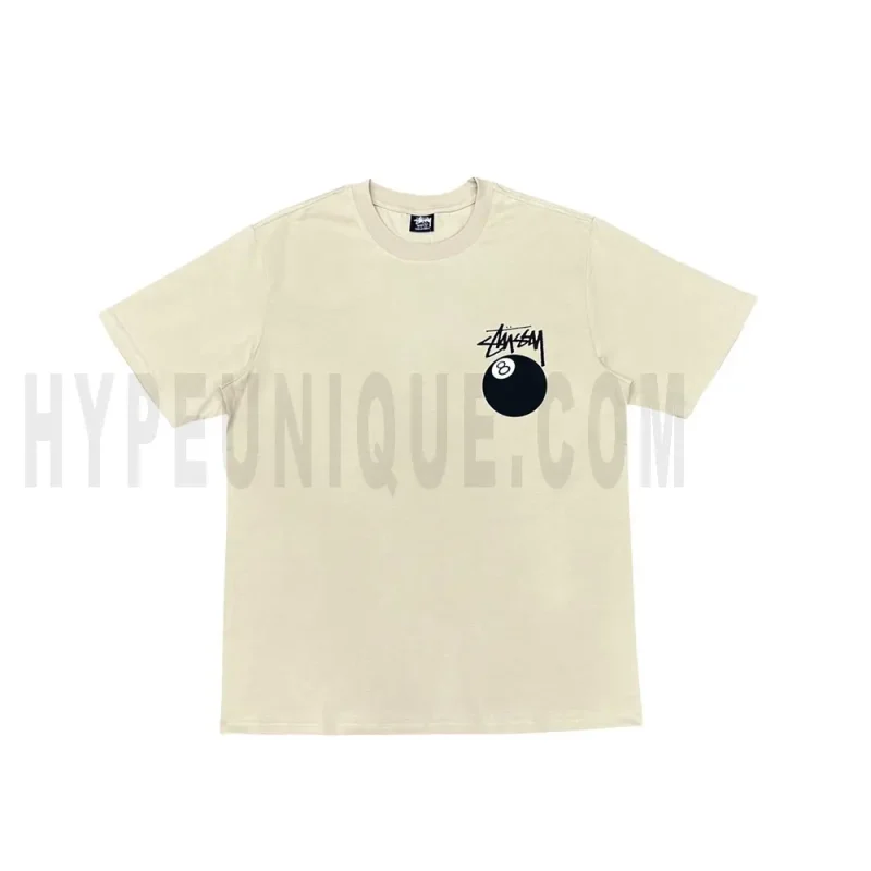 The front of the beige clothes
