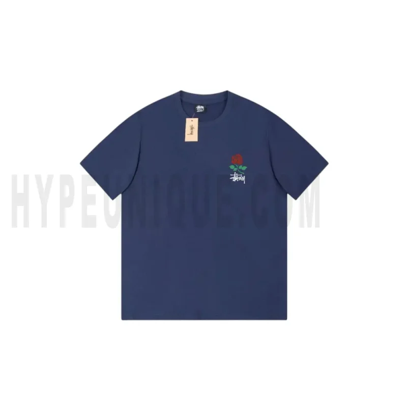 The front of the blue clothes