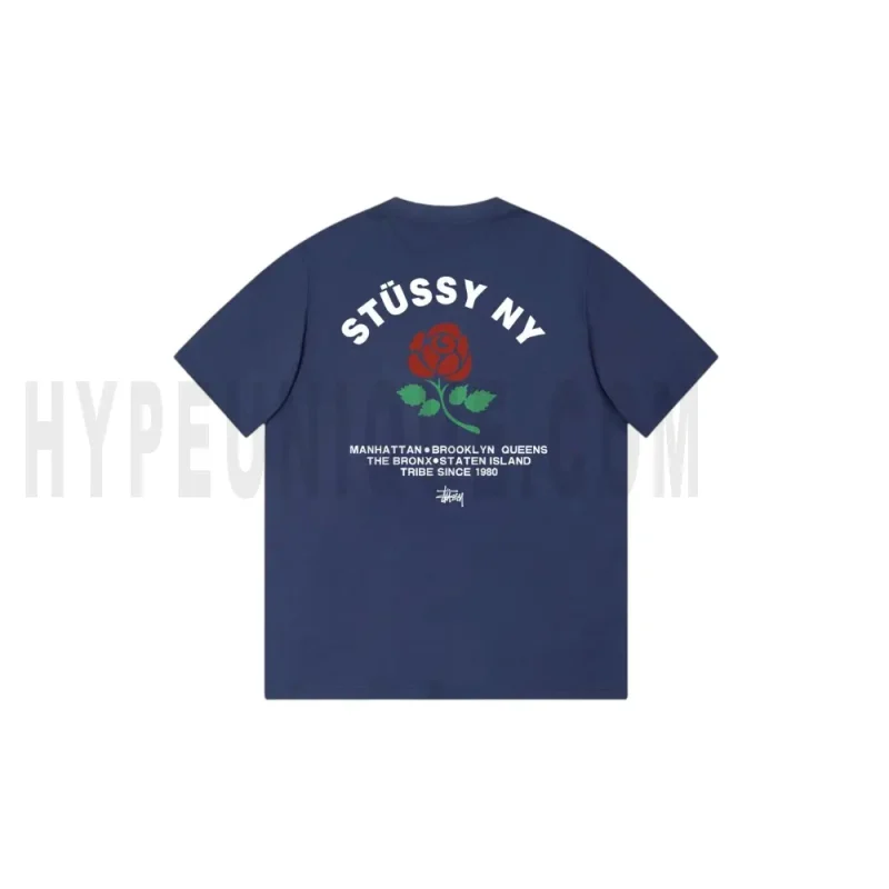 The back of the blue clothes