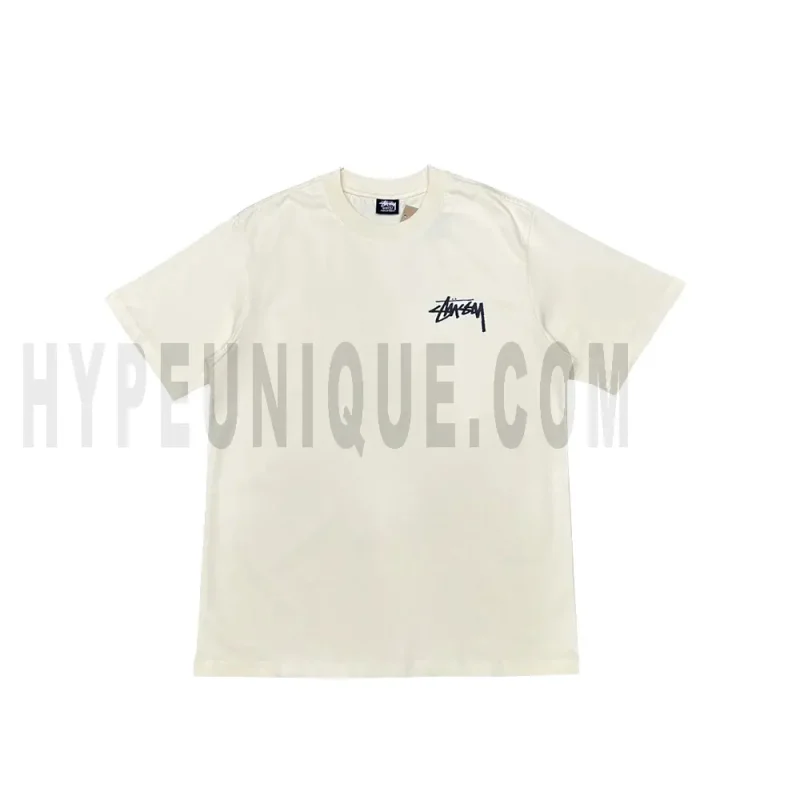 The front of the beige clothes