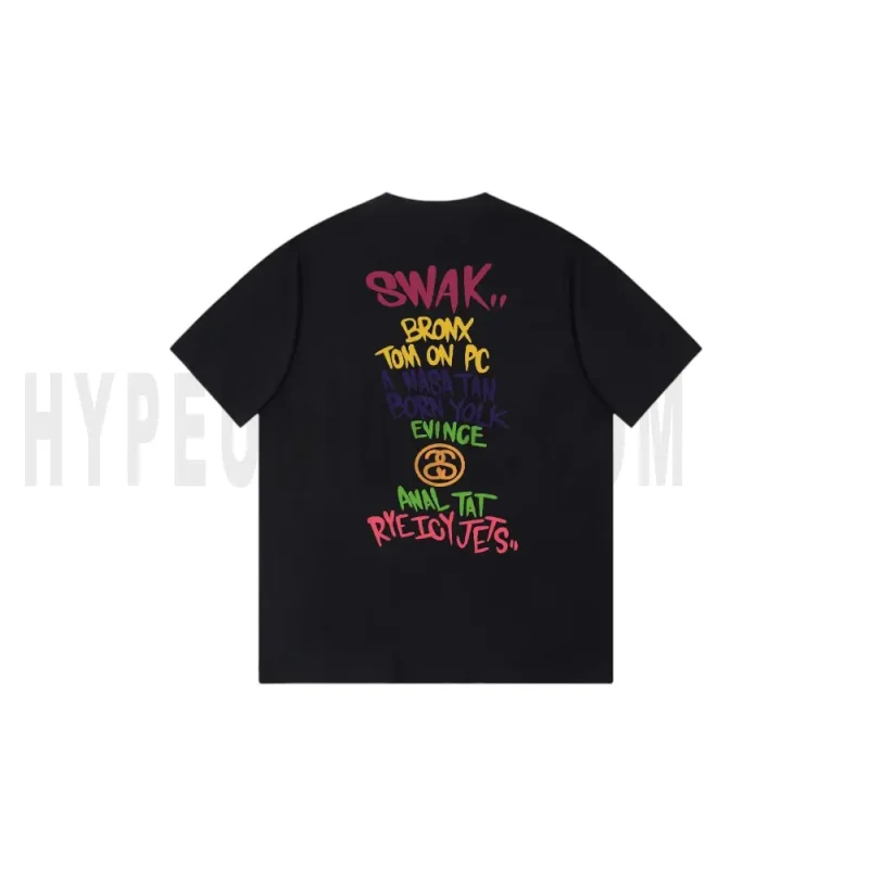 The back of the black clothes