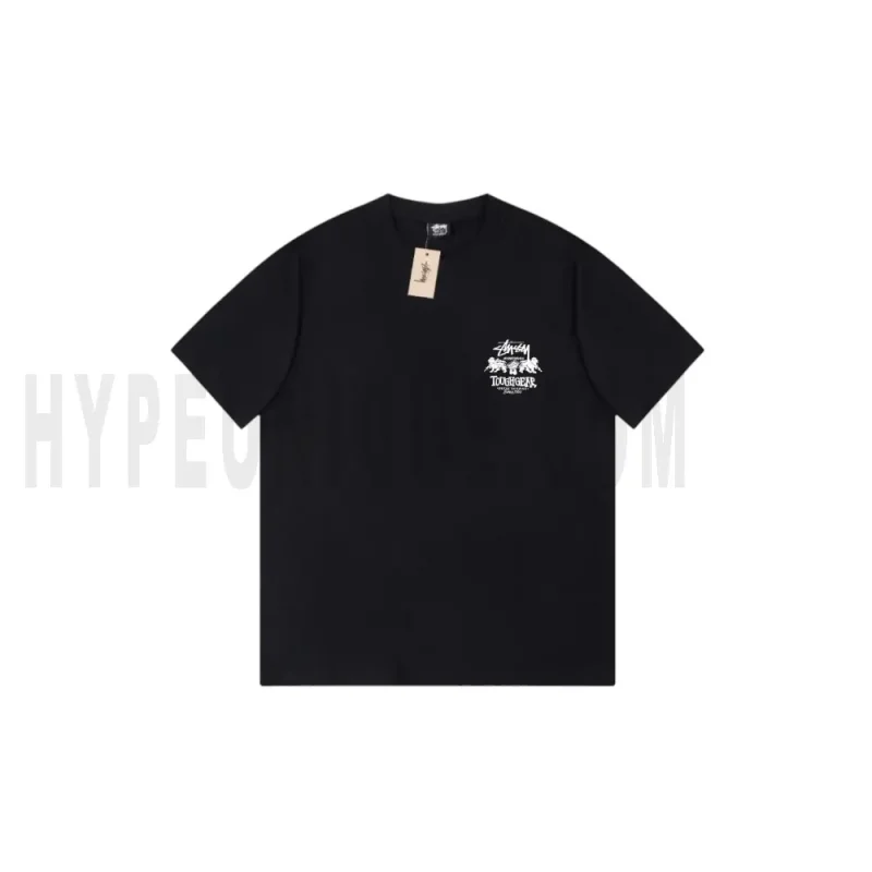 The front of the black clothes