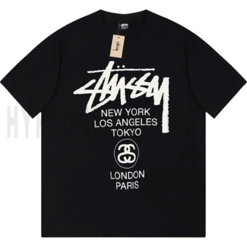 The front of the black clothes