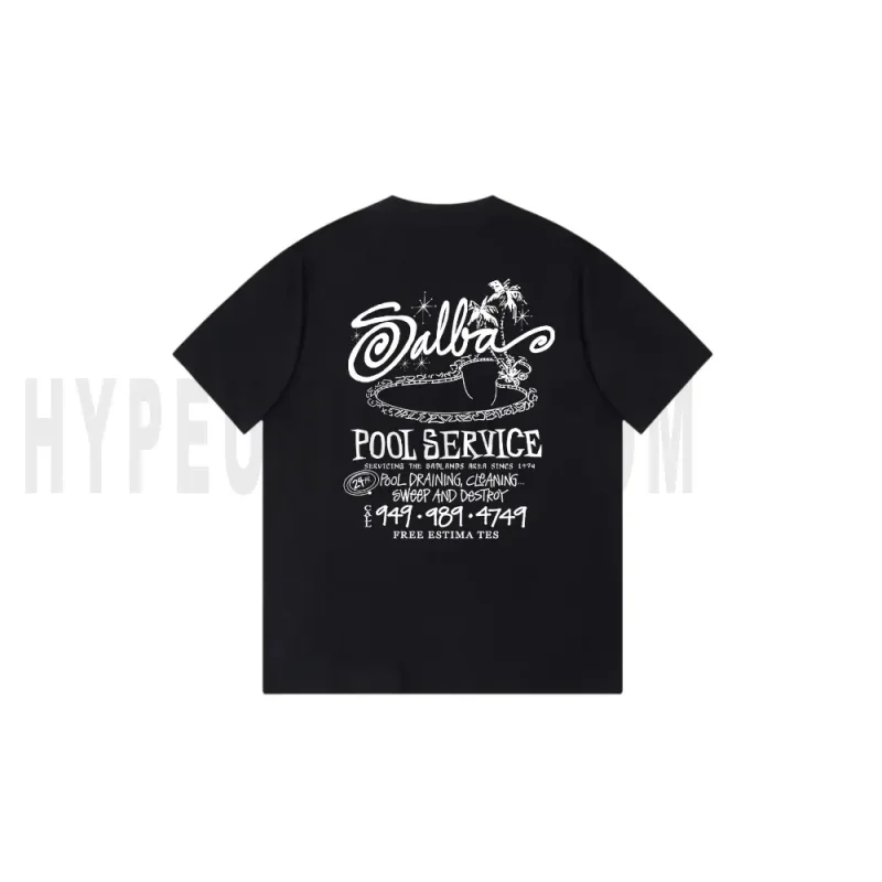 The back of the black clothes