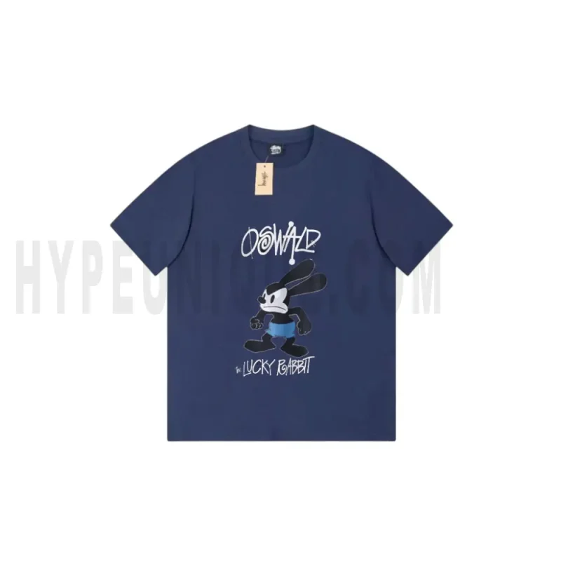 The front of the blue clothes