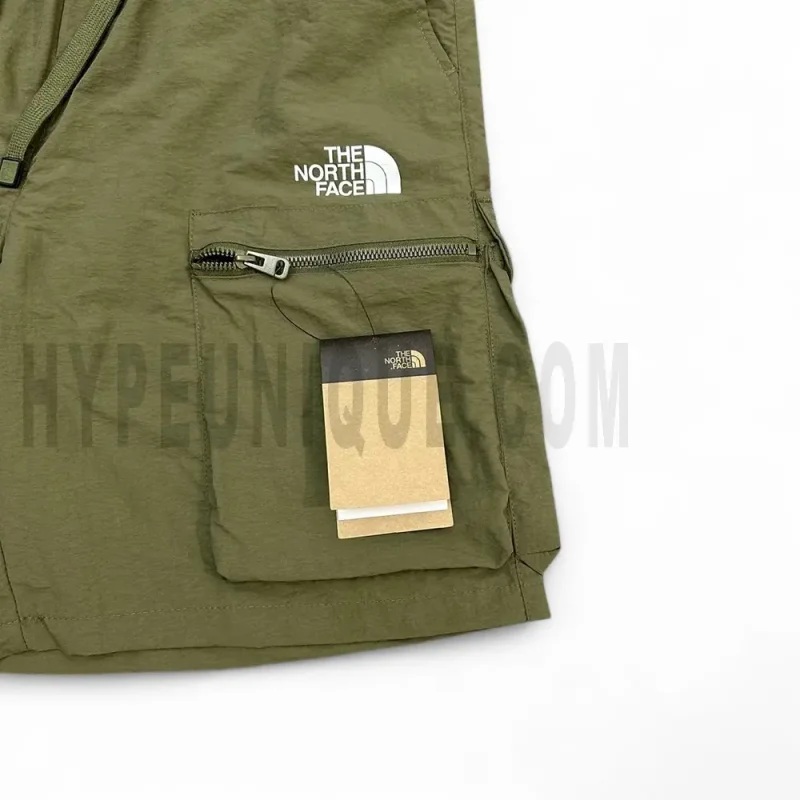 The left pocket with embroidered brand logo.