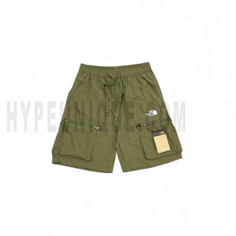 The front of the green short