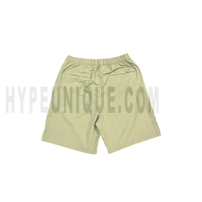 The back of the green short