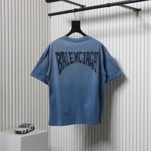 Tie-Dye Back Logo Print T-Shirt