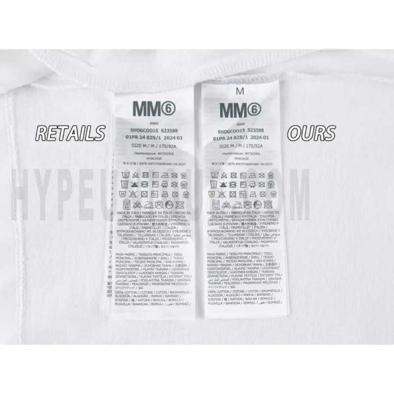 Washing Label Comparison Diagram