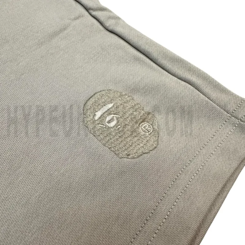 Embroidered graphic on the front of the shorts