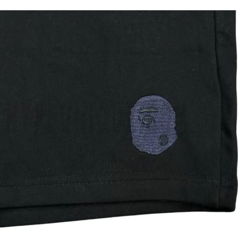 Embroidered graphic on the front of the shorts