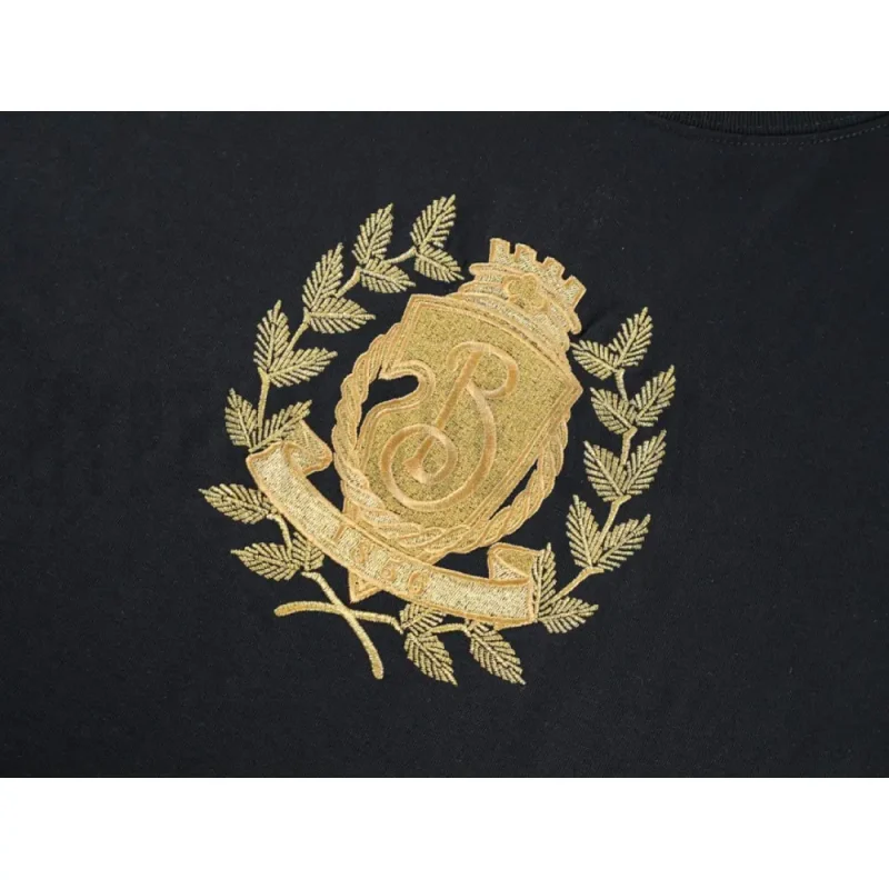 Embroidered graphic on the front of the T-shirt