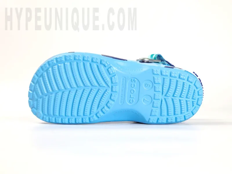 the blue outsole