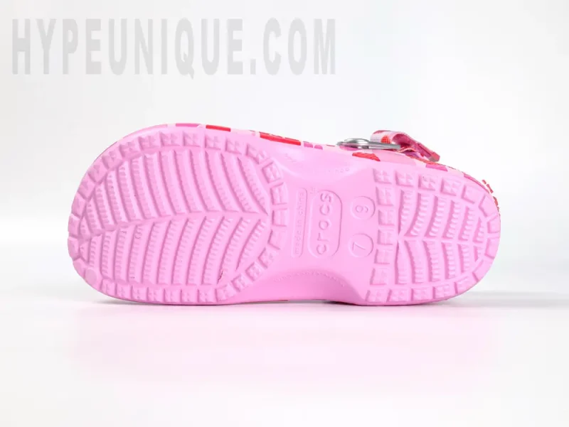 the pink outsole