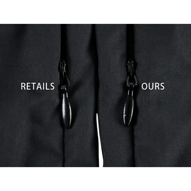 Zipper comparison image of pants