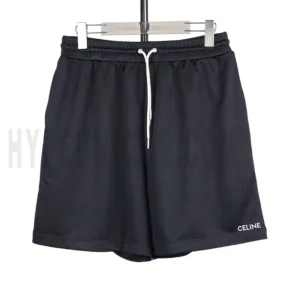 Black Side-Stripe Athletic Shorts