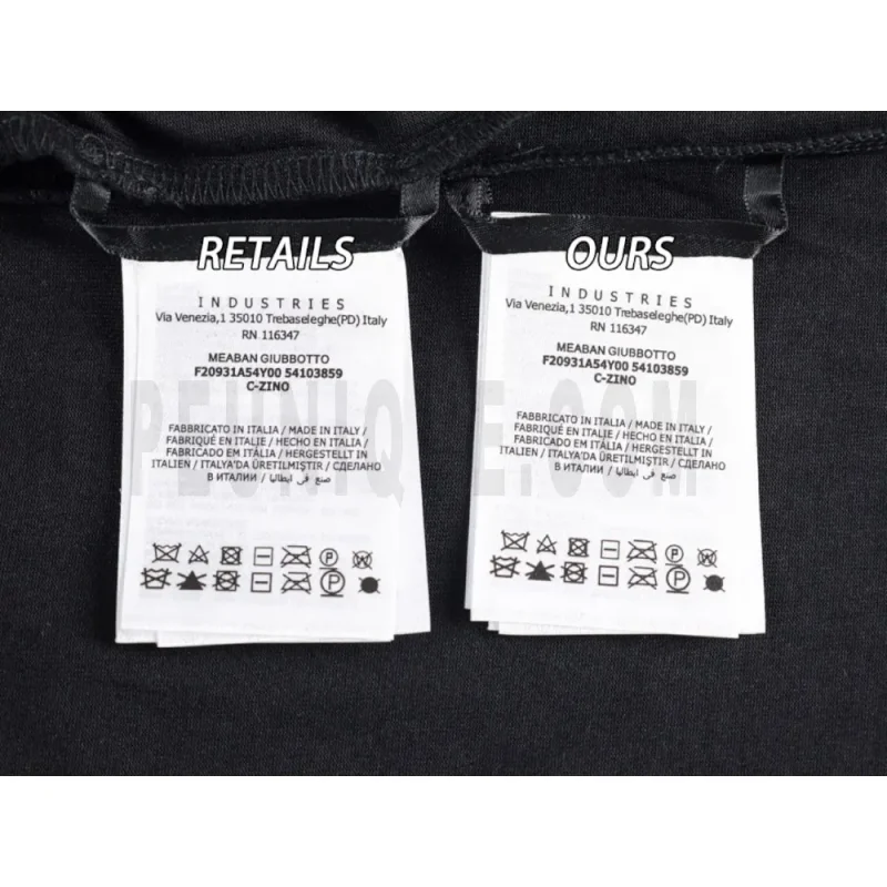 Washing Label Comparison Diagram