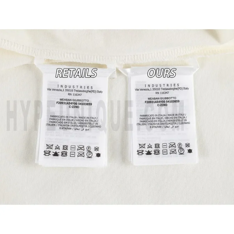 Washing Label Comparison Diagram