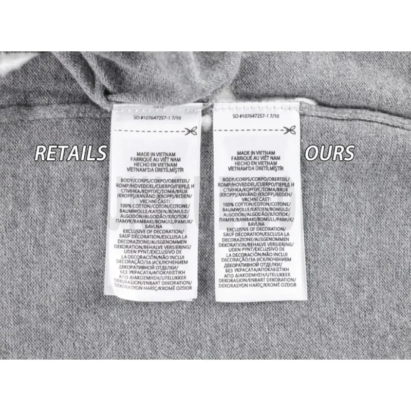 Washing Label Comparison Diagram