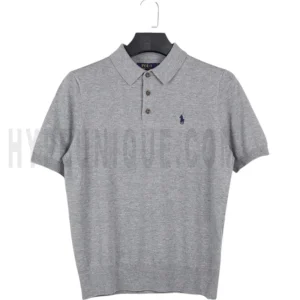 Cotton Polo-Collar Sweater Shirt