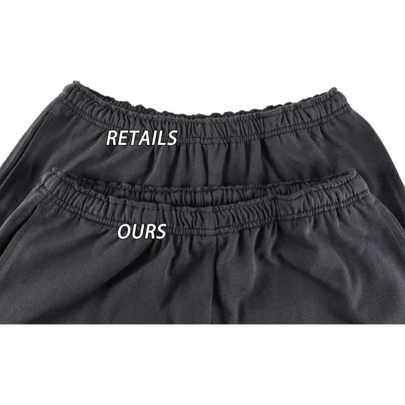 Elastic waistband comparison image of shorts