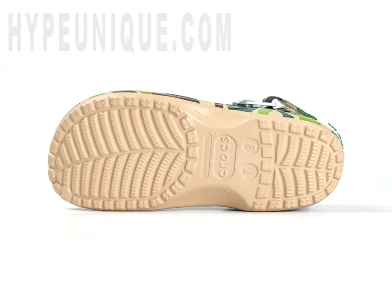 the beige outsole