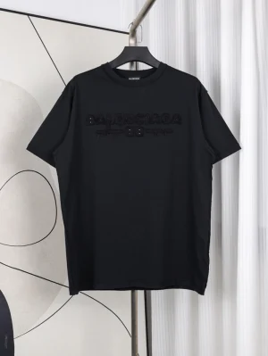 Destroyed Patch Embroidered Logo T-Shirt