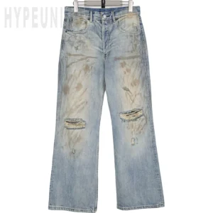 Distressed Mid-Rise Jeans