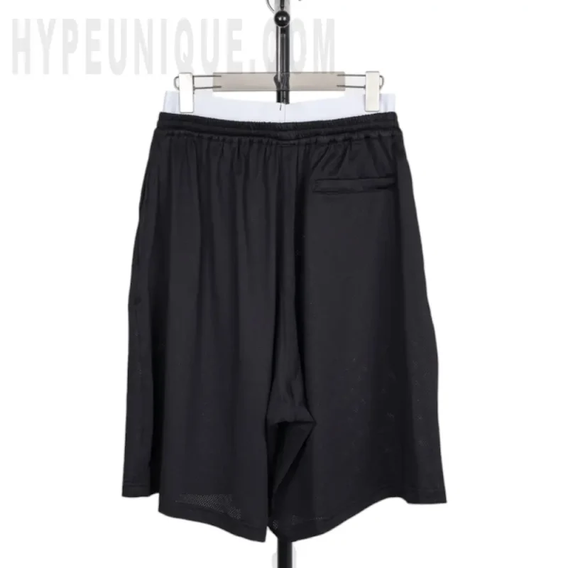 Double-Waist Mesh Shorts