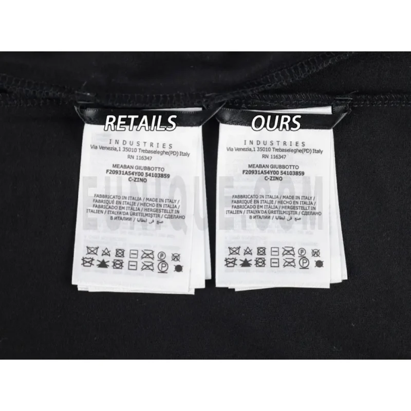 Washing Label Comparison Diagram
