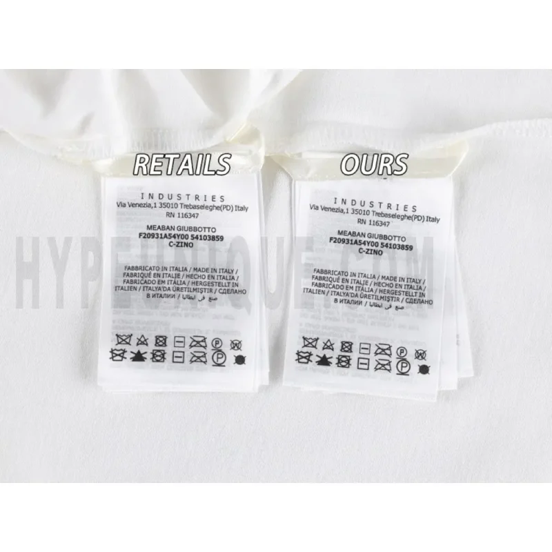 Washing Label Comparison Diagram