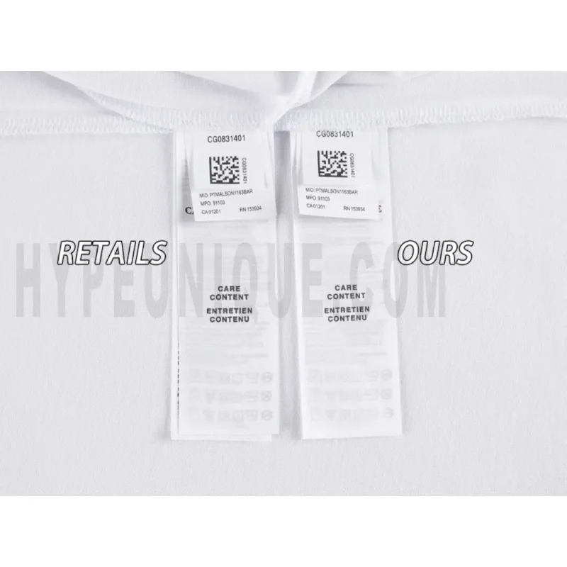 Washing Label Comparison Diagram